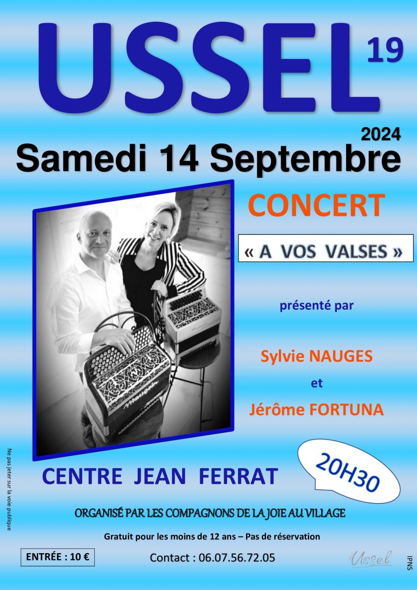 Concert "A vos valses" Sylvie Nauges & Jérôme  ...