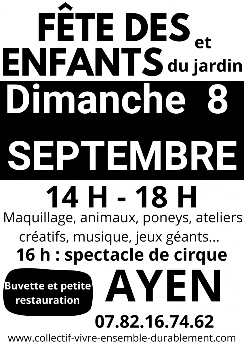 Fête des enfants et du jardin