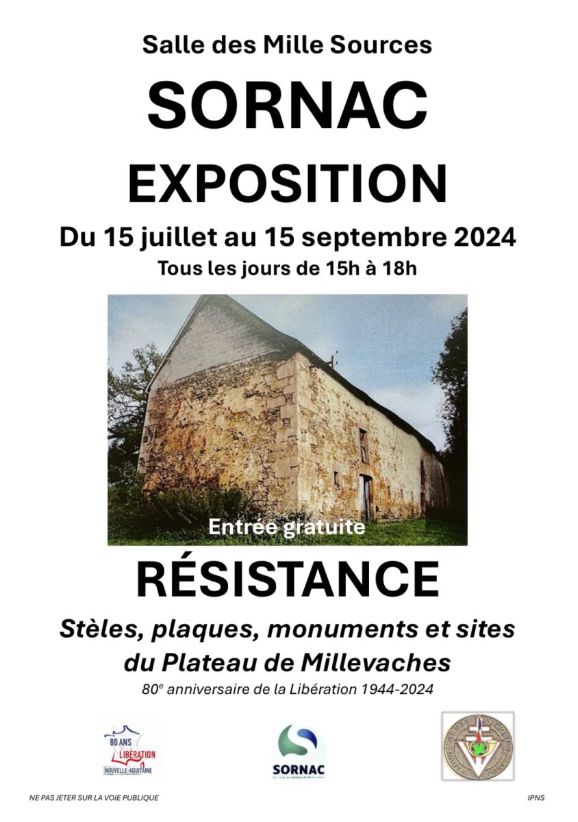 Exposition "Résistance : stèles, plaques, monu ...