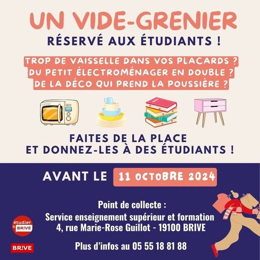 Vide-grenier des étudiants (Halle Brassens)