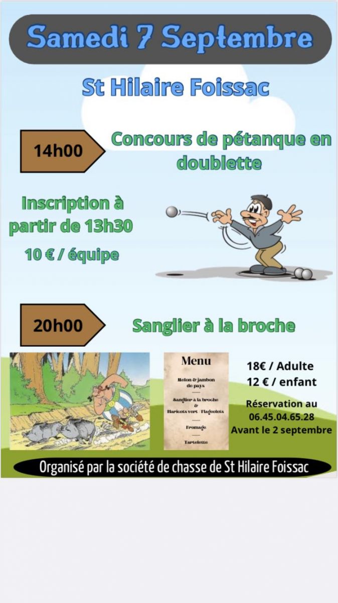 Concours de pétanque