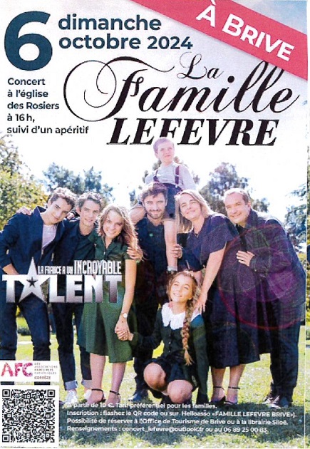 Concert: La famille Lefevre (Eglise Sacré cœur ...