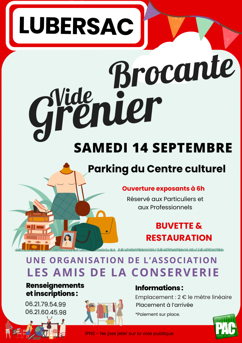 Brocante et vide-grenier à Lubersac