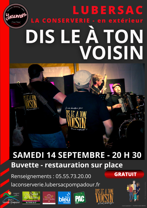 La Conserverie : Concert "Dis le à ton voisin"