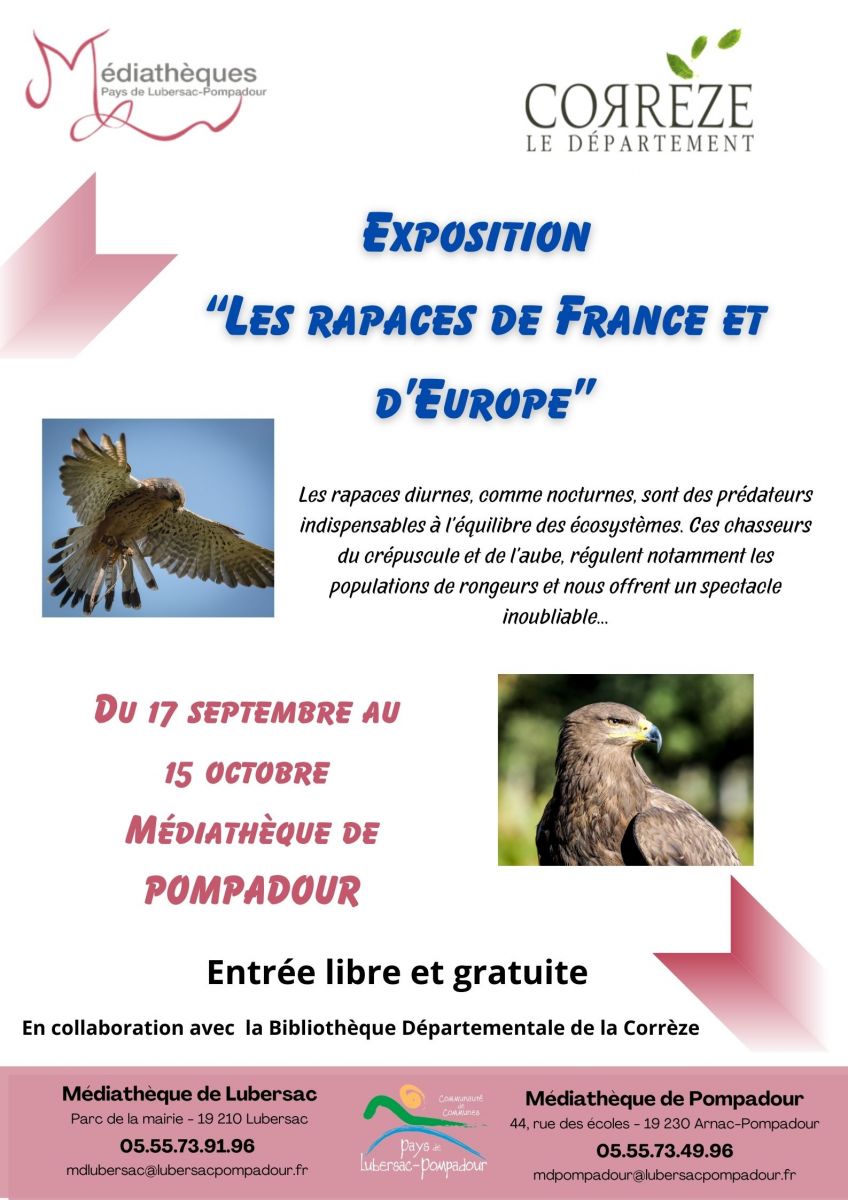 Exposition : "Les rapaces de France et d'Europe"