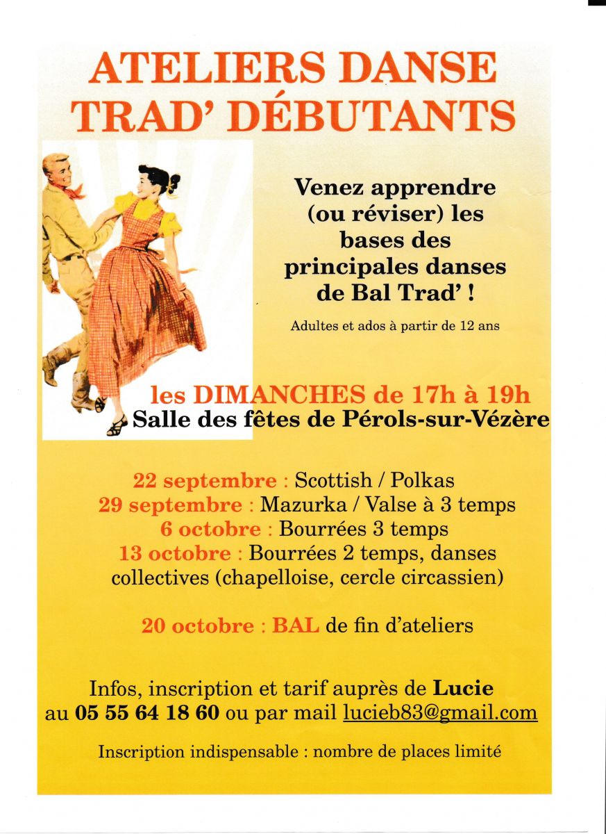 Ateliers Danse Trad' débutants