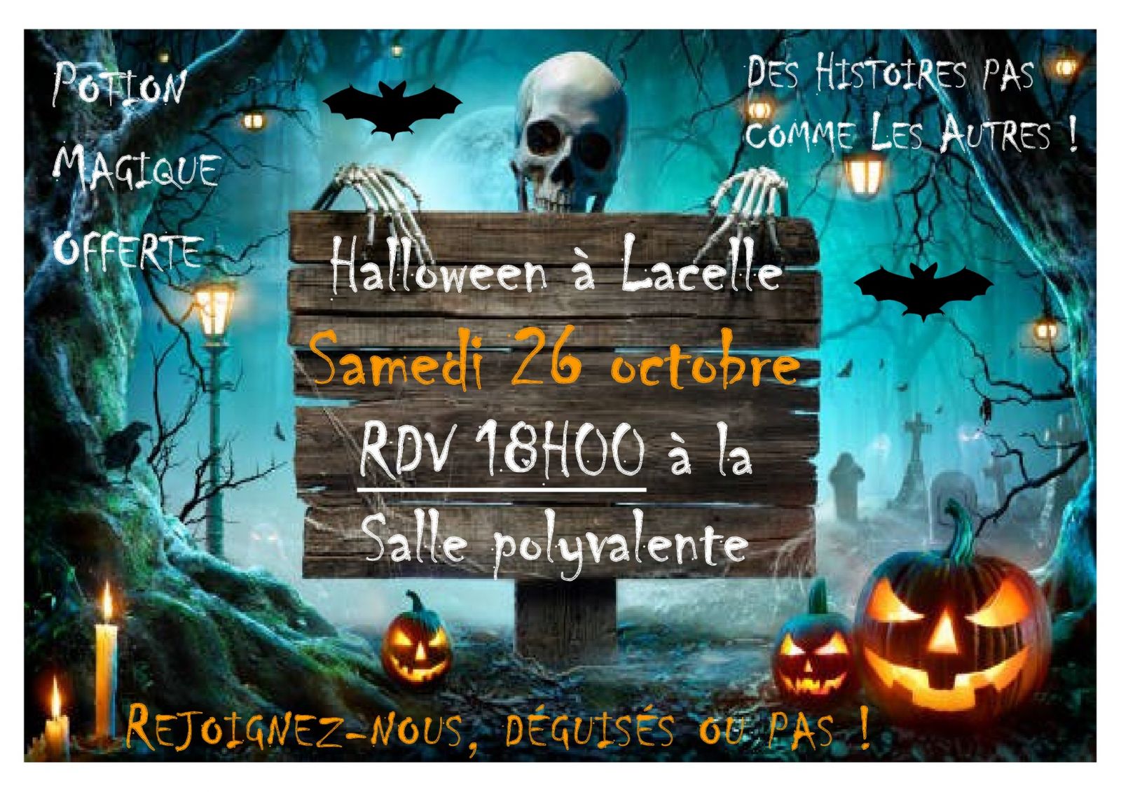 Lacelle fête Halloween