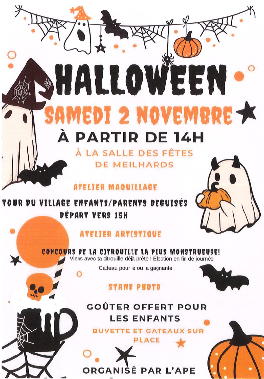 Halloween à Meilhards