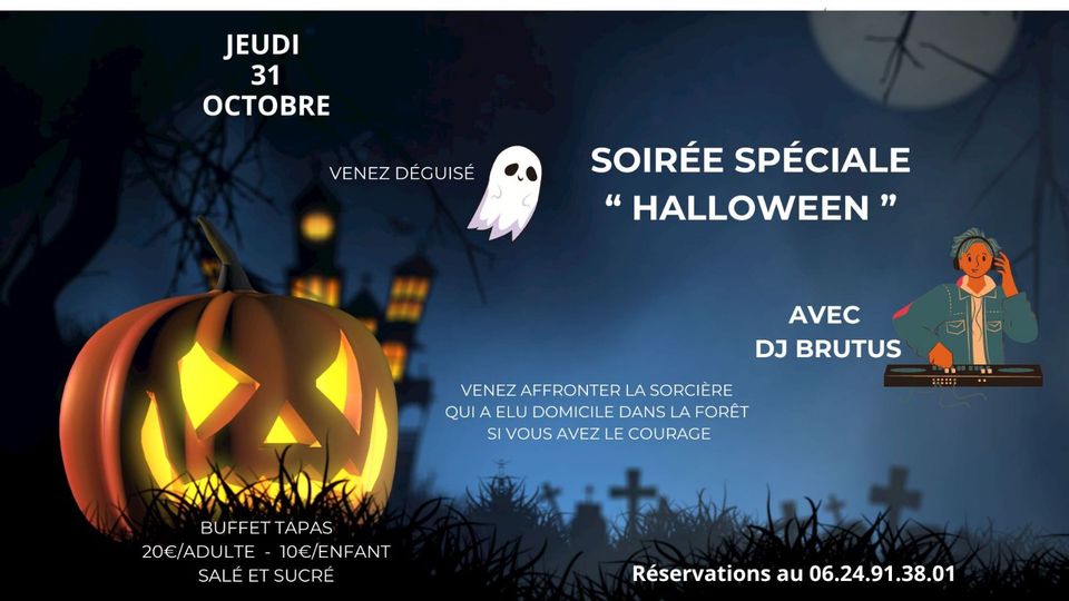 Venez fêtez halloween à La Forêt Clochette