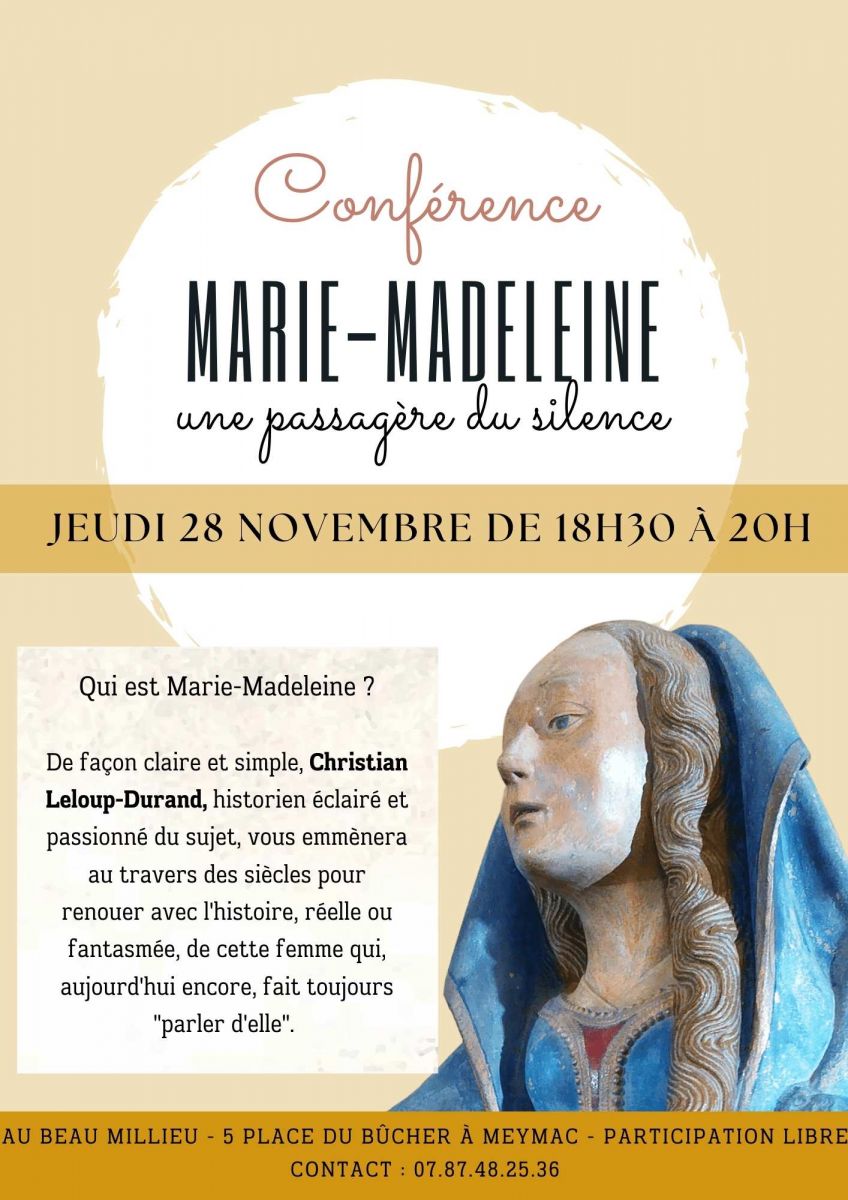 Conférence "Marie-Madeleine, une passagère du  ...