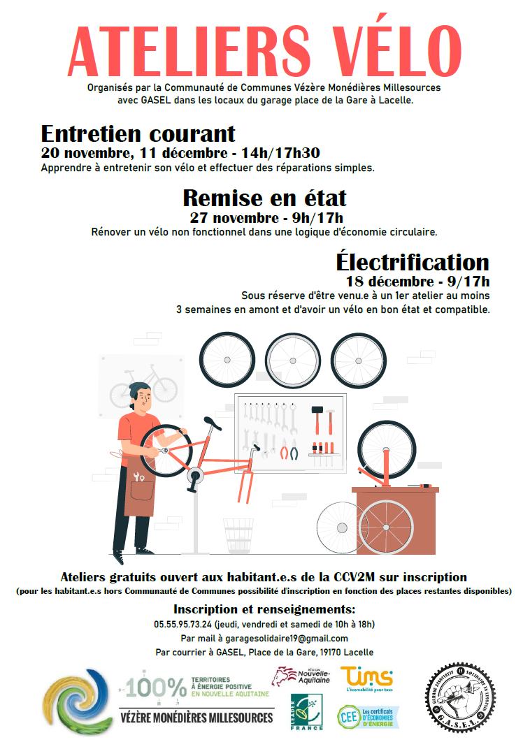 Ateliers Vélo à LACELLE avec la comcom V2M et  ...