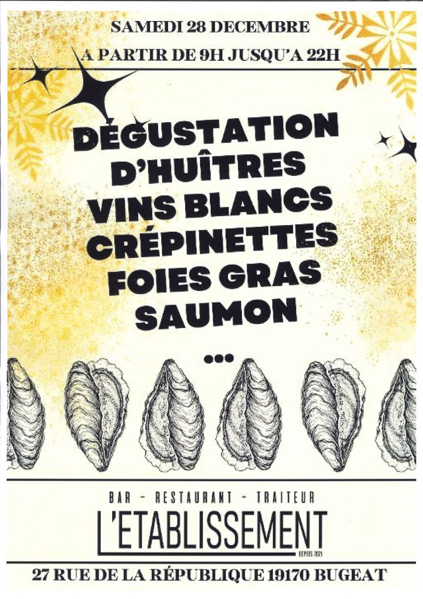 Dégustation d'huîtres... à l'Etablissement