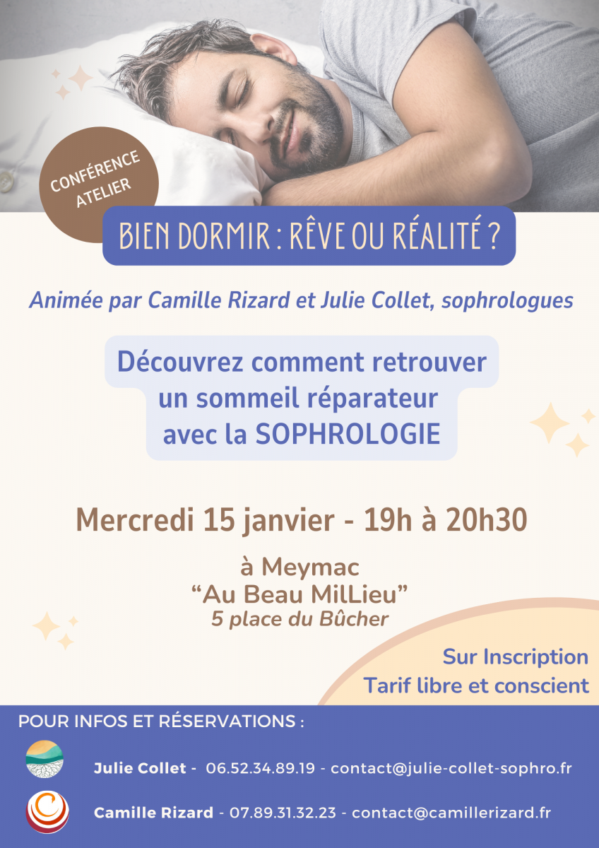 Conférence atelier "Bien dormir : rêve ou réal ...