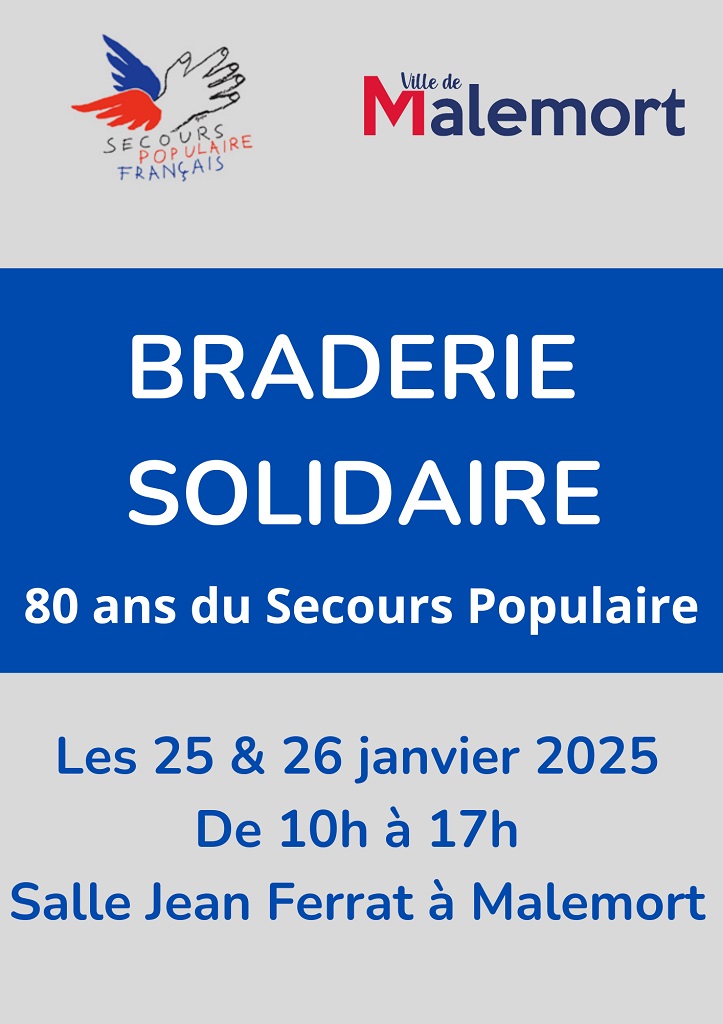 Braderie solidaire pour les 80 ans du Secours  ...