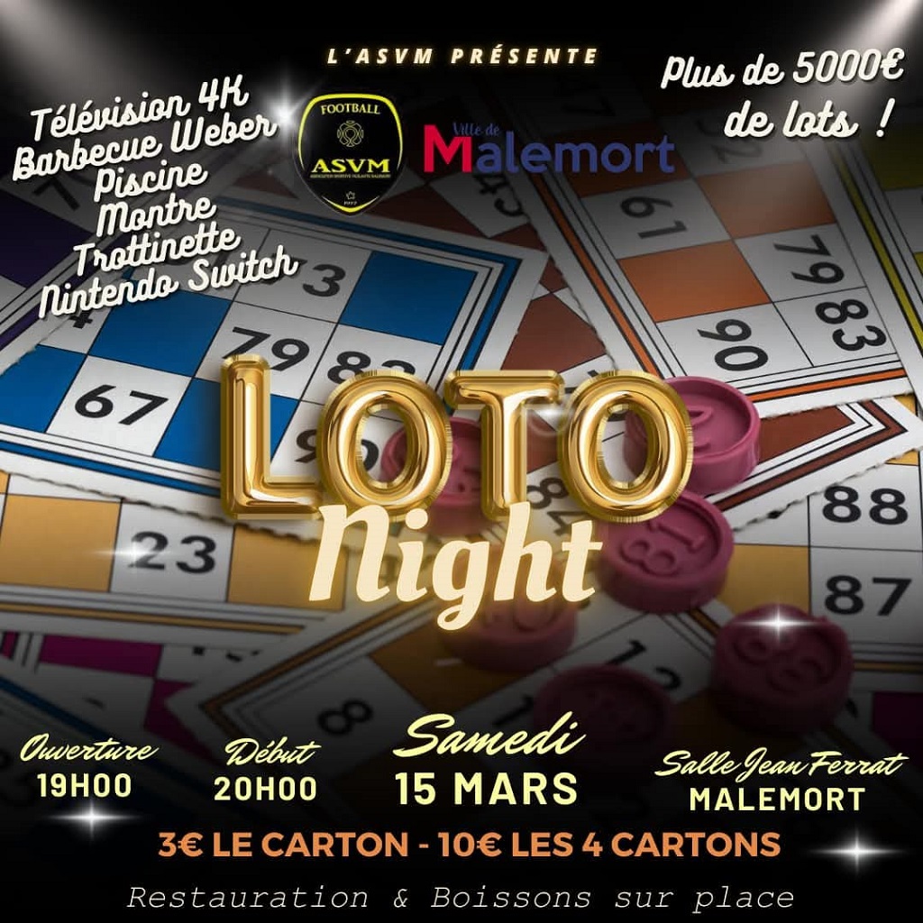 Loto night de l'ASVM