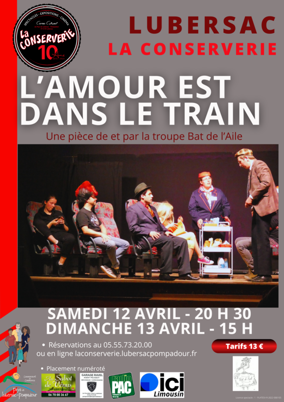 La Conserverie : soirée théâtre : L'Amour est  ...