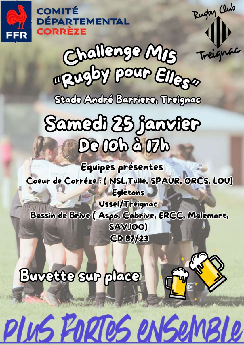 Rugby Club Treignac Challenge M15 "Rugby pour  ...