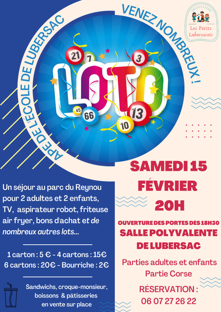 Loto de l'école à Lubersac