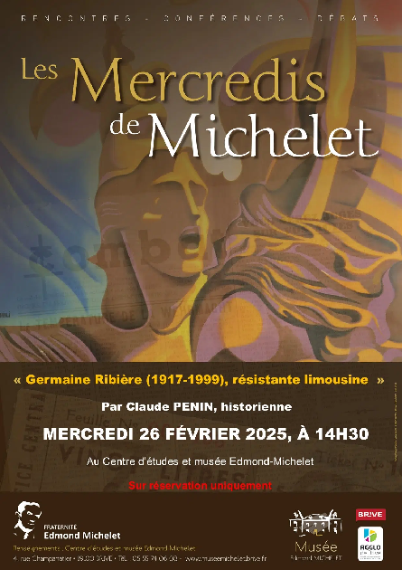 Les Mercredis de Michelet « Germaine Ribière ( ...