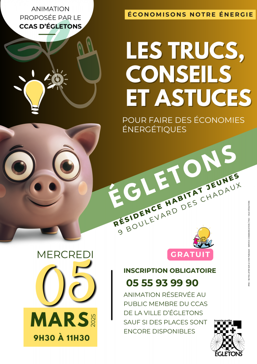 Atelier - économies d'énergie