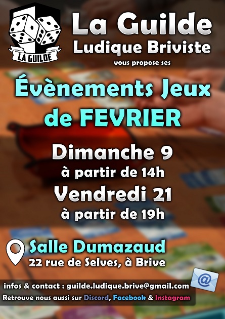 Soirée jeux de société (Salle Dumazaud)