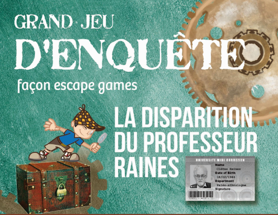 Jeu d'enquête en escape game : La disparition  ...