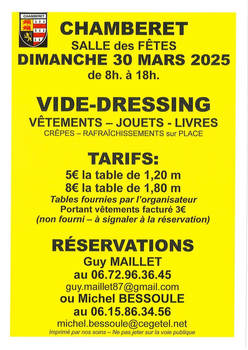 Vide-dressing