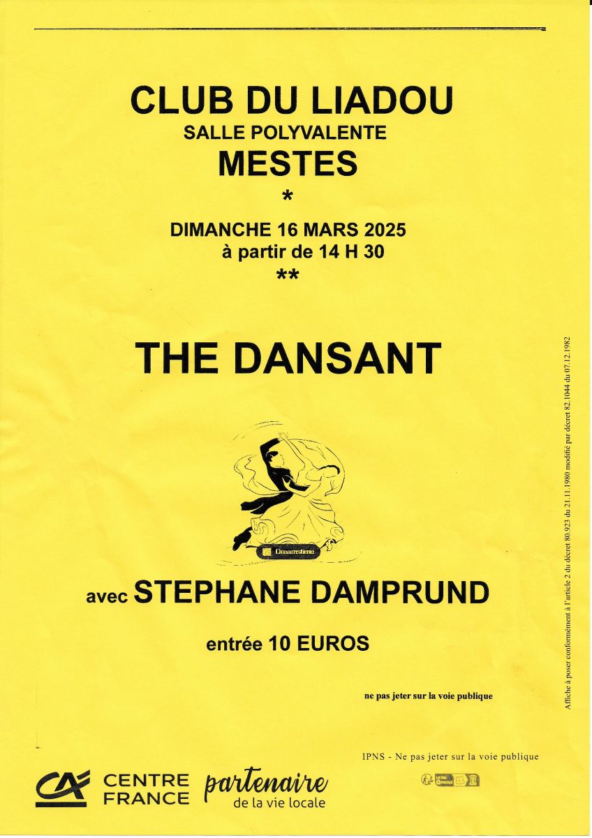 Thé dansant Stéphane Damprund