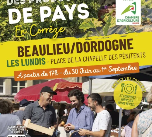 Marché des Producteurs de Pays de Beaulieu sur Dordogne