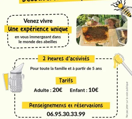 Atelier découverte de l'apiculture (Le miel de Clem)