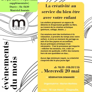 La créativité au service du bien être avec votre enfant
