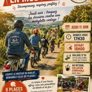 Afterwork en Mobylette