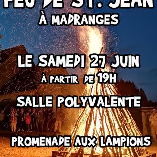 Feu de la ST Jean à Madranges