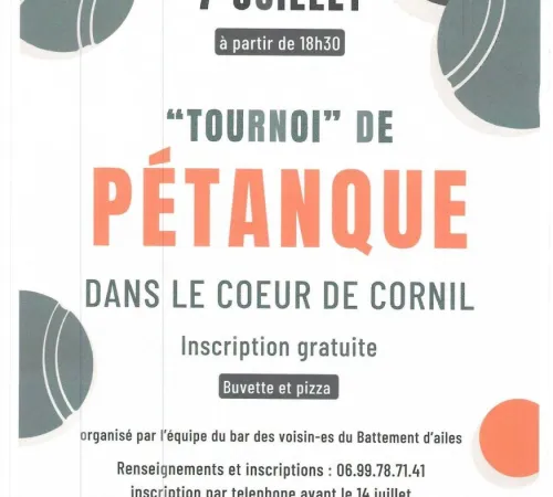 "Tournoi " de pétanque