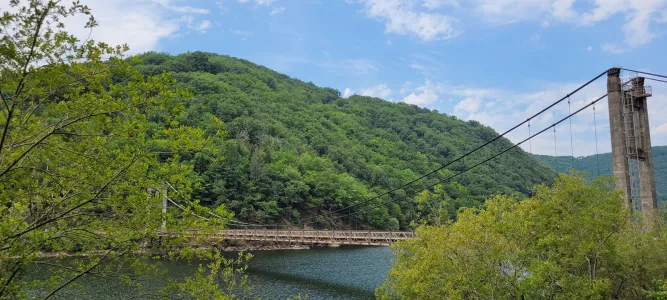 Pont suspendu du Chambon